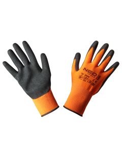 Rękawice robocze, poliester pokryty nitrylem (sandy), 4131X, rozmiar 8 97-642-8
