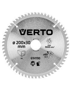 Tarcza do pilarki, widiowa, 200 x 30 mm, 60 zębów, do aluminium 61H190