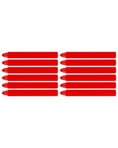Kreda techniczna do znakowania, czerwona, 12 sztuk 13-963