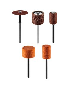 Akcesoria do miniszlifierki, taśmy szlifierskie, kamienie, krażki ścierne, zestaw 52 szt. 55H082