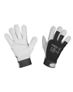 Rękawice robocze, 2121X, skóra kozia, rzep, rozmiar 9", CE 97-655-9