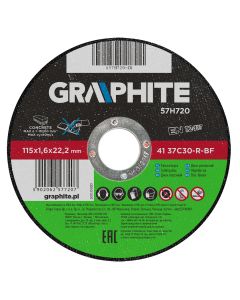 Tarcza tnąca do kamienia 115 x 1.6 x 22.2 mm, 41 37C30-R-BF 57H720