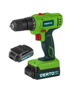 Wiertarko-wkrętarka akumulatorowa 2 x 20V, Li-Ion/1.5Ah, walizka 50G291