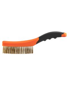 Szczotka druciana, drut mosiężny, 4x16 rzędów 39-030