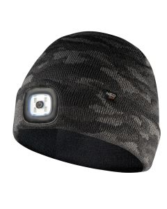 Czapka z latarką LED, dwuwarstwowa, CAMO URBAN 81-632