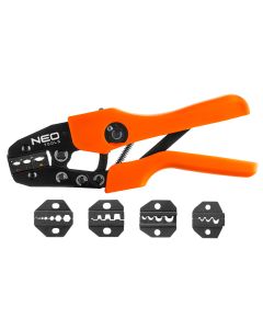 Szczypce do zaciskania końcówek zestaw 5 szczęk 01-537