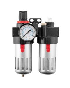 Zestaw do uzdatniania powietrza, filtr, naolejacz i reduktor , 1/2", metalowa obudowa 14-734