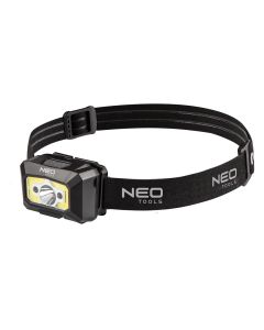 Latarka czołowa akumulatorowa USB 250 lm COB LED + czujnik ruchu 99-073