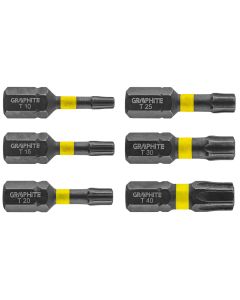 Bity udarowe TX10/15/20/25/30/40 x 25 mm, 6 szt. 56H541