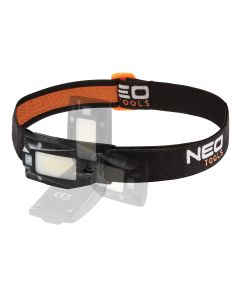 Latarka czołowa akumulatorowa USB 180 lm COB LED + czujnik ruchu 99-069