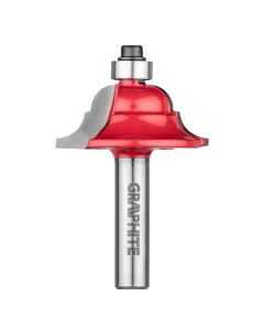 Frez kształtowy z łożyskiem, ozdobny, HM, 34.9 x 15 mm, trzpień 8 mm 56H233