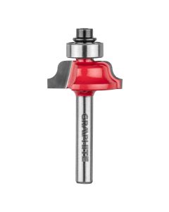 Frez kształtowy z łożyskiem, ozdobny, HM, 25.7 x 9.7 mm, trzpień 6 mm 56H237