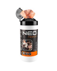 Chusteczki ze ścierniwem do mycia rąk oraz czyszczenia powierzchni i narzędzi, słoik 75 szt., 20x21 10-408