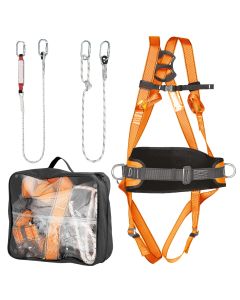 Zestaw asekuracyjny z pasem biodrowym i amortyzatorem 97-102