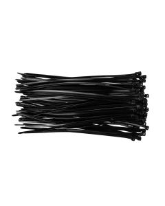 Opaski zaciskowe 2.5 x 100 mm, 100 szt., czarne 01-600