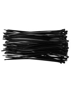 Opaski zaciskowe 3,6 x 200 mm, 100 szt., czarne 01-606