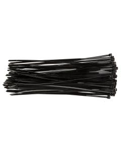 Opaski zaciskowe 4.8 x 300 mm, 75 szt., czarne 01-610