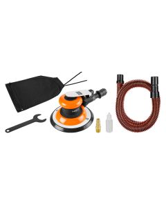 Szlifierka mimośrodowa pneumatyczna 150 mm, podciśnieniowe odsysanie pyłu 14-013