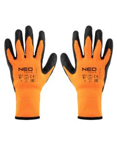 Rękawice robocze ocieplane, poliester powlekany lateksem, 2242X, rozmiar 8 97-612-8