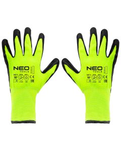 Rękawice robocze ocieplane, nylon powlekany lateksem, 4142X, rozmiar 10 97-613-10