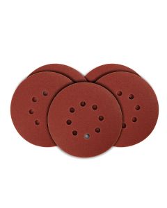 Krążki ścierne 150 mm, K120, 5 szt., z 8 otworami, 65mm 54H020