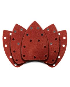 Papier ścierny na rzep delta 140 x 140 x 80 mm, K60, 5 szt., z otworami 54H010