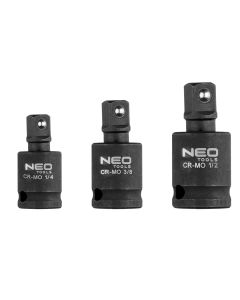 Zestaw przegubów udarowych 3 szt., 1/4", 3/8", 1/2" 10-256