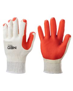 Rękawice robocze, 65% bawełna + 35% poliester powleczone gumą, 10" 97-615