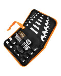 Zestaw narzędzi do motocykla - 25 szt. - miękkie etui 10-500