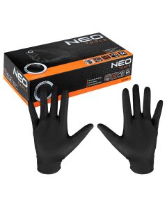 Rękawiczki nitrylowe, czarne, 100 sztuk, rozmiar M 97-691-M