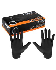 Rękawiczki nitrylowe, czarne, 100 sztuk, rozmiar XL 97-691-XL