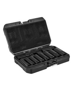 Nasadki udarowe 1/2", 10-24 mm, zestaw 10 szt., CrMo 12-107