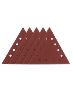 Papier ścierny na rzep K120, trójkątny z 12 otworami, 5szt do szlifierki 59G264 54H033