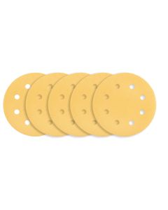 Papier ścierny na rzep 180 mm, K120, 5 szt., z 8 otworami do szlifierki 59G263 54H023