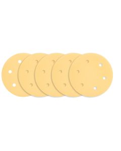 Papier ścierny na rzep 225 mm, K180, 5 szt., z 6 otworami do szlifierki 59G264, 59G265 54H031
