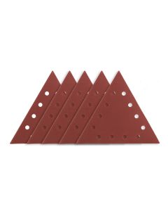 Papier ścierny na rzep K180, trójkątny z 12 otworami, 5szt do szlifierki 59G264 54H034
