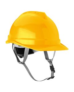 Hełm przemysłowy z paskiem podbródkowym, żółty 97-220