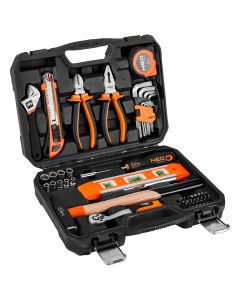 Zestaw narzędzi, 60 elementów, satynowy 10-200