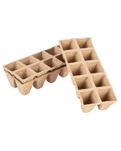 Rozsadniki torfowe małe (2x5 otworów) 22 x 8.5 x 5.5 cm, 10 szt. 15G466