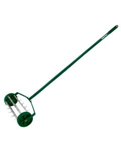 Aerator ręczny, wertykulator walcowy do trawy 27 kolcy, średnica 15 cm 15G539