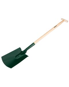 Szpadel prosty, drewniany trzonek, uchwyt "T", amerykanin 15G026