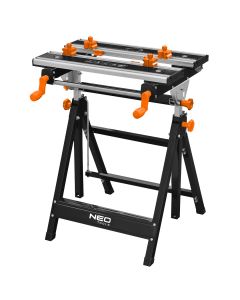 Stół warsztatowy regulowany, aluminiowy 60 x 58 x 77-107 cm 44-700