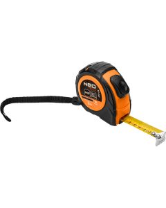 Miara zwijana stalowa 3 m x 16 mm, auto blokada, dwa przyciski stop 67-221