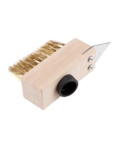 Szczotka druciana do kostki brukowej ze skrobakiem 39-220