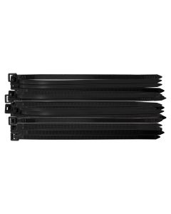 Opaski zaciskowe EXTREME 7.6 x 200 mm, czarne, 50 szt. 01-638