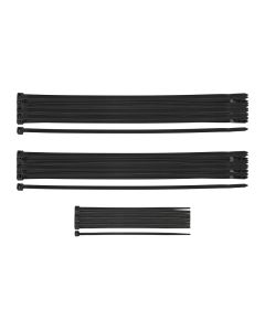 Opaski zaciskowe EXTREME czarne, zestaw 2.5 x 100 mm, 3.6 x 150 mm, 4.8 x 200 mm po 25szt 01-672