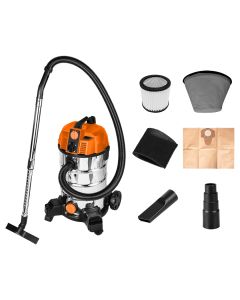 Odkurzacz przemysłowy 1600W, zbiornik 35 L 04-739