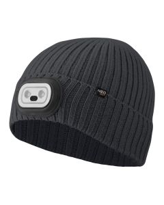 Czapka z latarka LED RGB, grafitowa 81-627