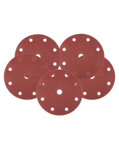 Krążki ścierne 150 mm, P100, 5 szt., z 9 otworami do 04-721 08-993