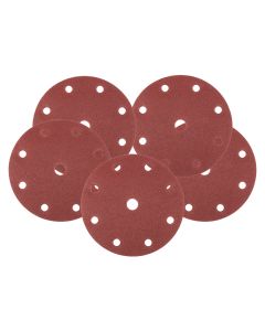 Krążki ścierne 150 mm, P120, 5 szt., z 9 otworami do 04-721 08-994